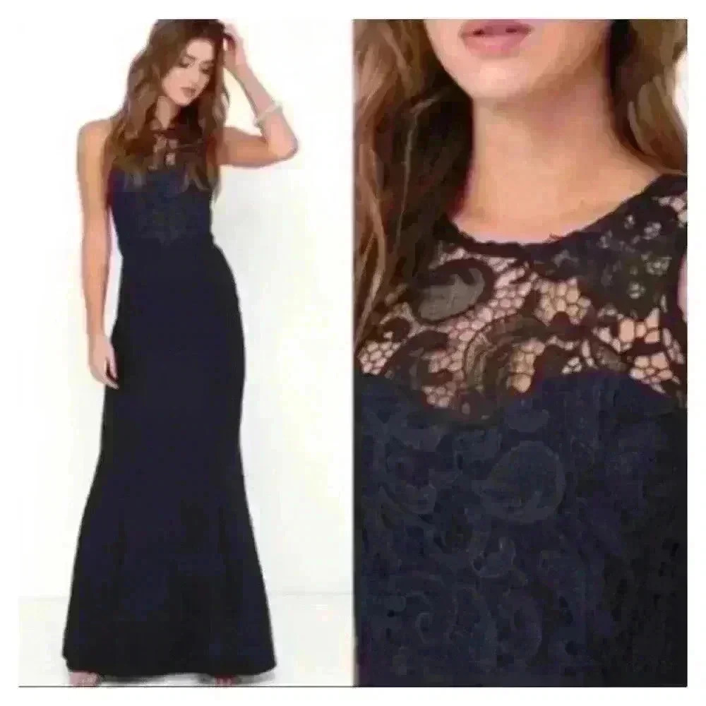 LULUS  Oak Navy Maxi Dress Size XS